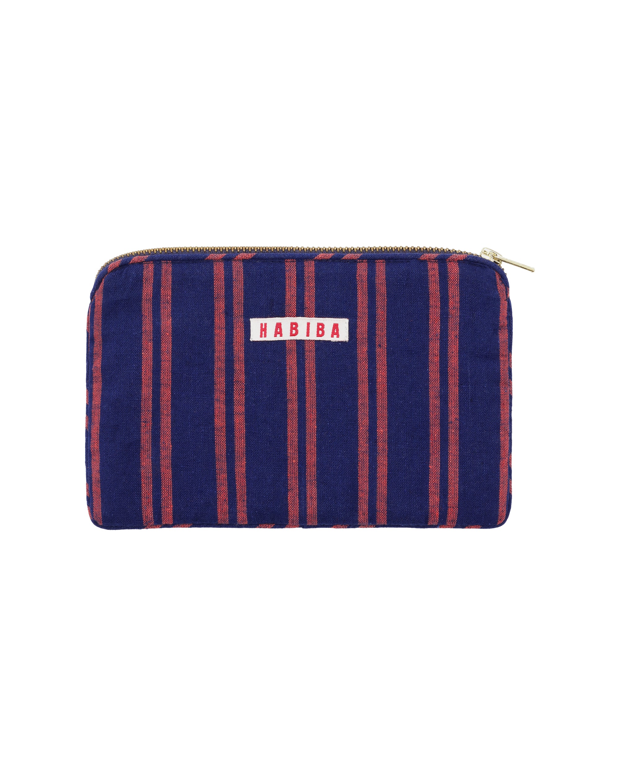 HABIBA BOLSTER STRIPE MINI CLUTCH Mini clutch INDIGO