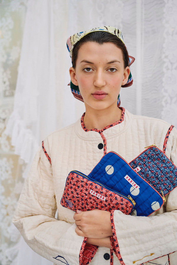 HABIBA CAMPANULA MINI CLUTCH Mini clutch INDIGO