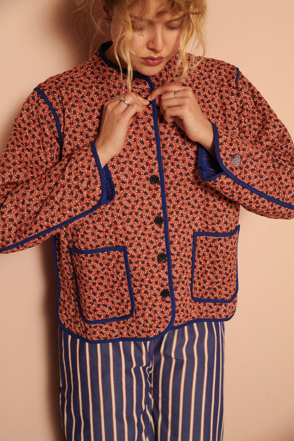HABIBA CAMPANULA QUILTED CHINA JACKET Jacket SIENNA