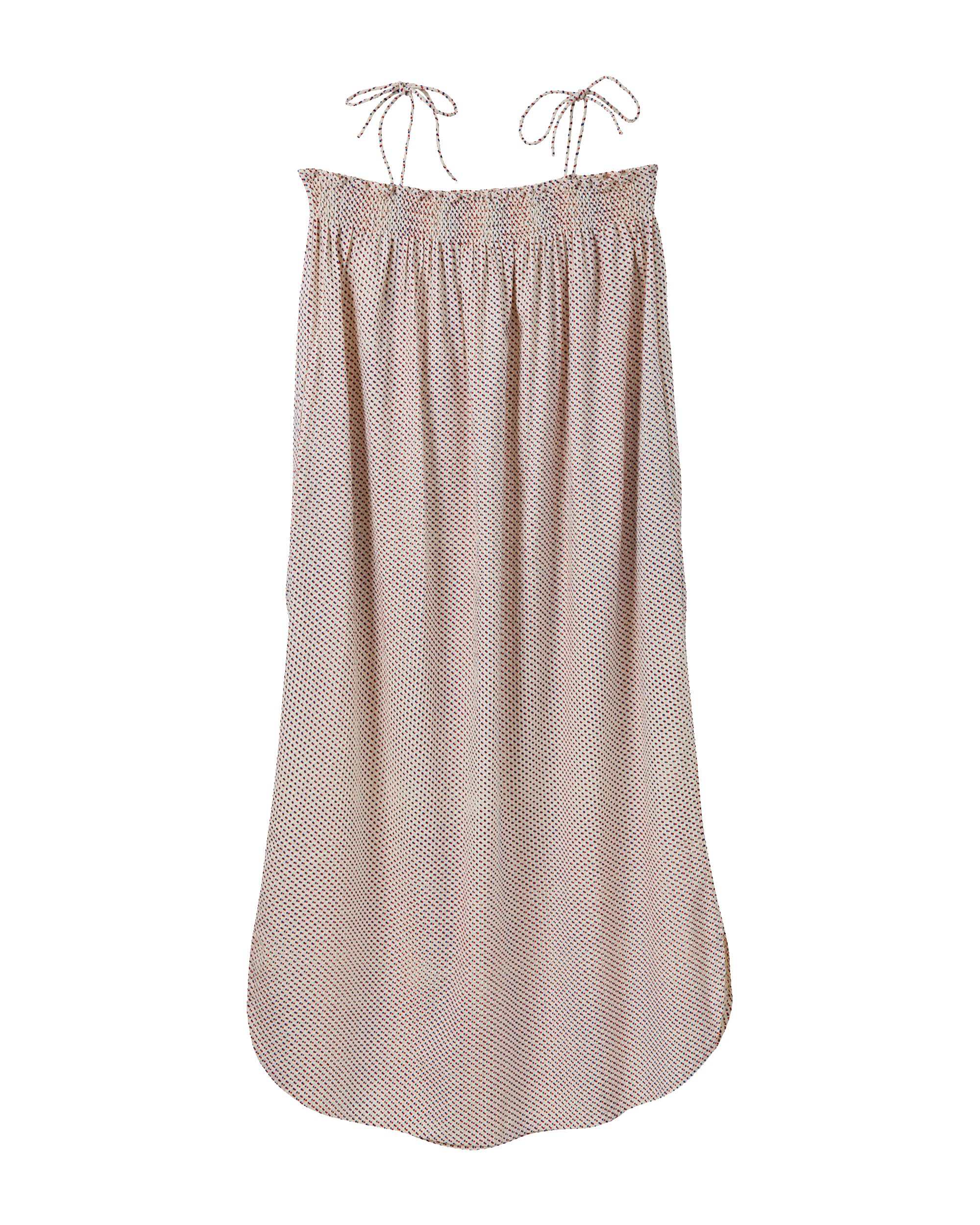 HABIBA DOTTY SEERSUCKER STRAP DRESS Dress IVORY