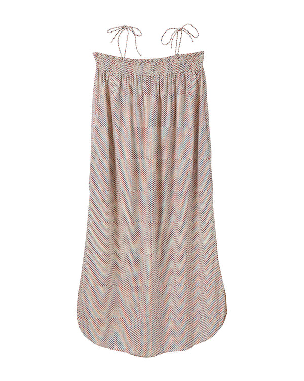 HABIBA DOTTY SEERSUCKER STRAP DRESS Dress IVORY