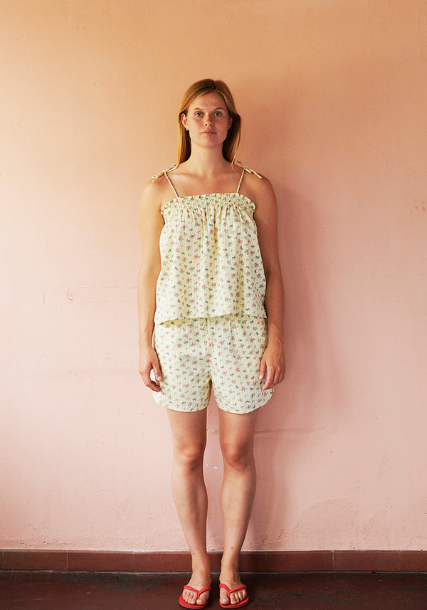 HABIBA LITTLE BOW STRAP TOP Top VANILLA