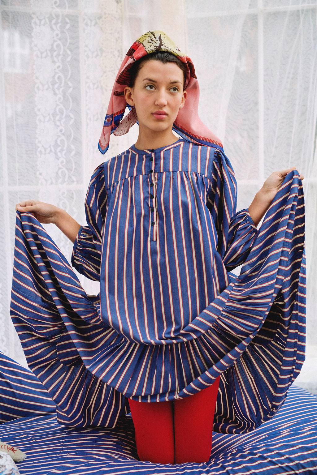 HABIBA MARMI BABYDOLL DRESS Dress JAPAN BLUE