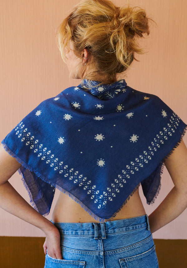 HABIBA PALOMA SCARF Scarf INDIGO