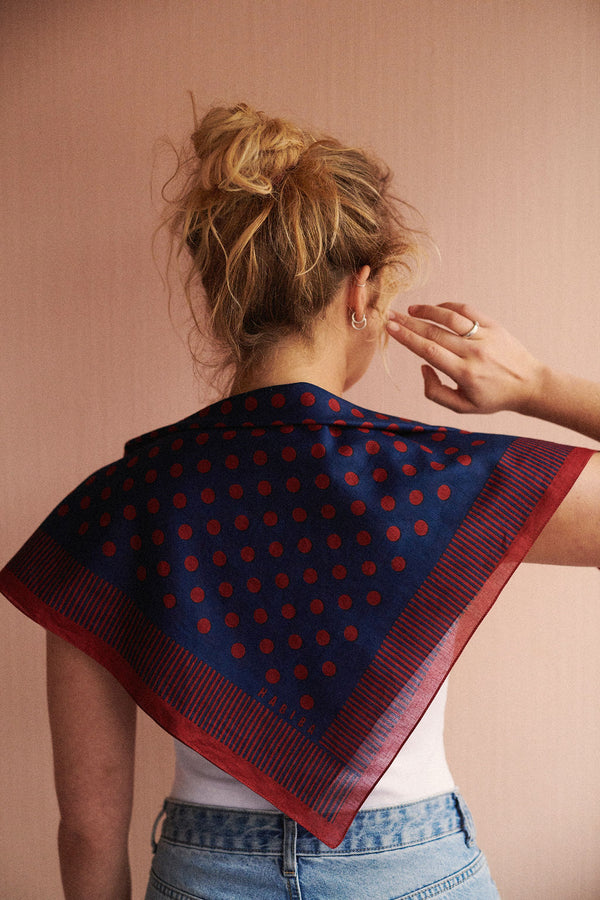HABIBA POLGA BANDANA Bananas & Scarves INDIGO