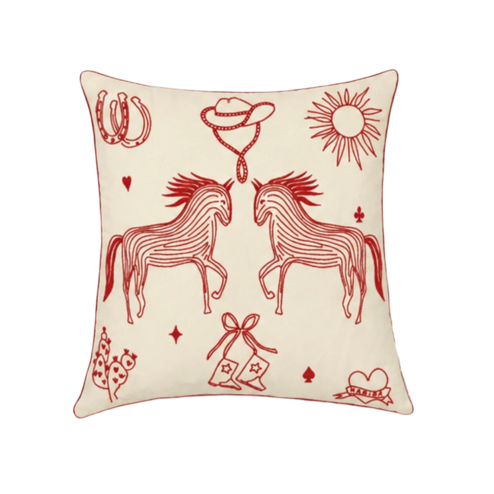 HABIBA POLLY EMBROIDERY CUSHION Cushion LOVE