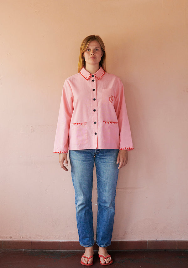 HABIBA POLLY EMBROIDERY JACKET Jacket FLAMINGO