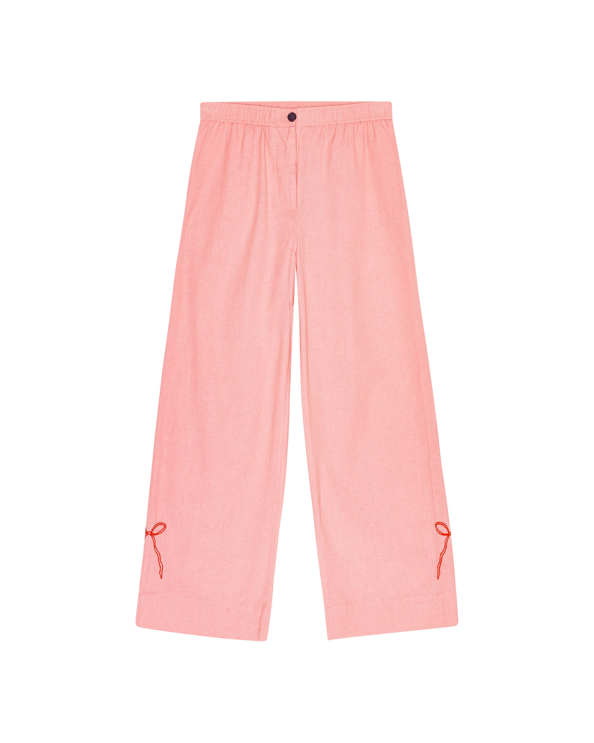 HABIBA POLLY EMBROIDERY PANTS RELAXED Pants FLAMINGO