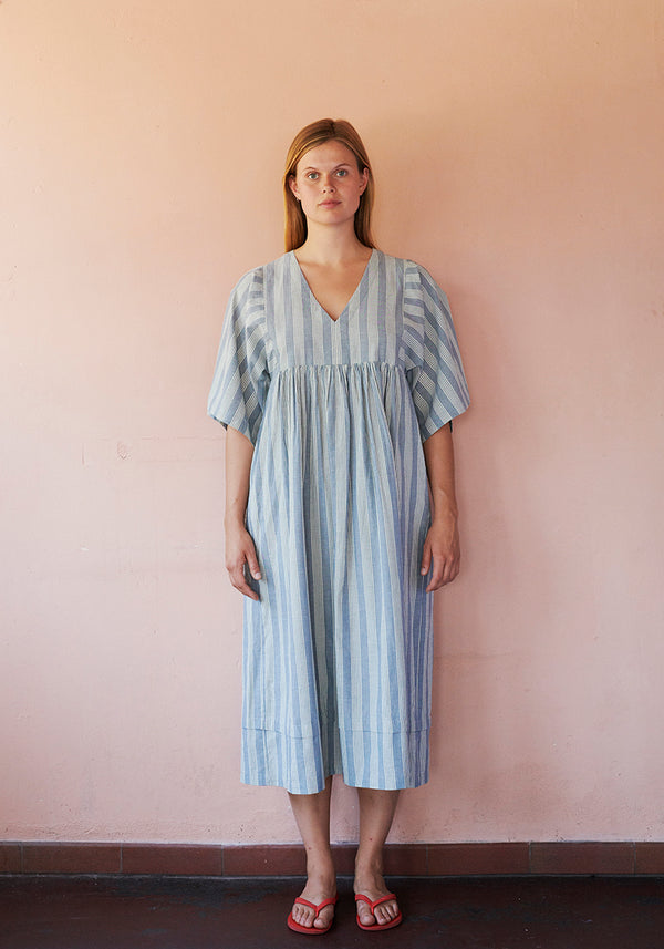 HABIBA STOCKHOLM STRIPE DRESS 3/4 SLEEVE Dress SEA