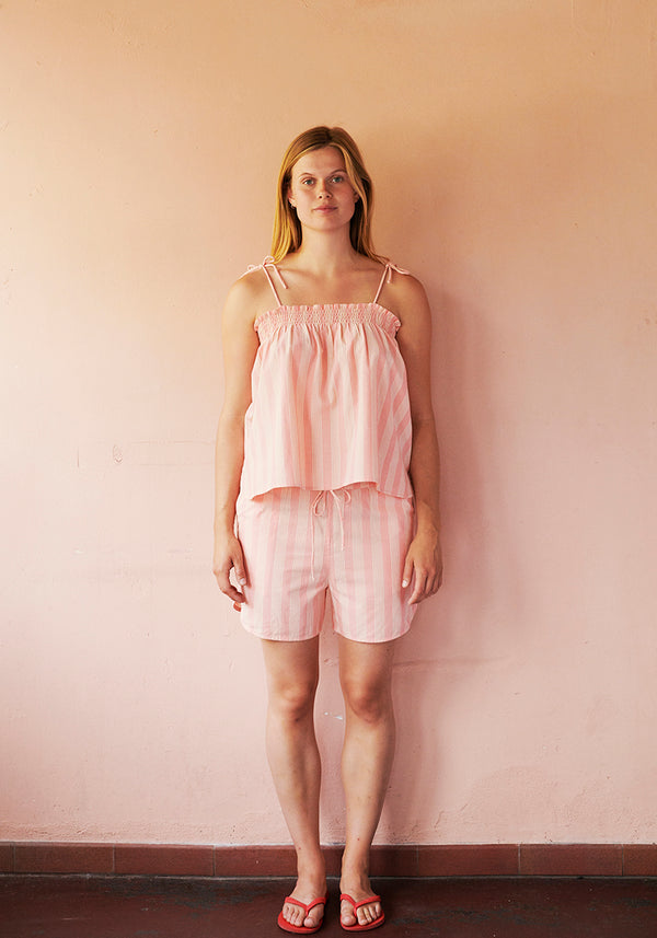 HABIBA STOCKHOLM STRIPE STRAP TOP Top FLAMINGO