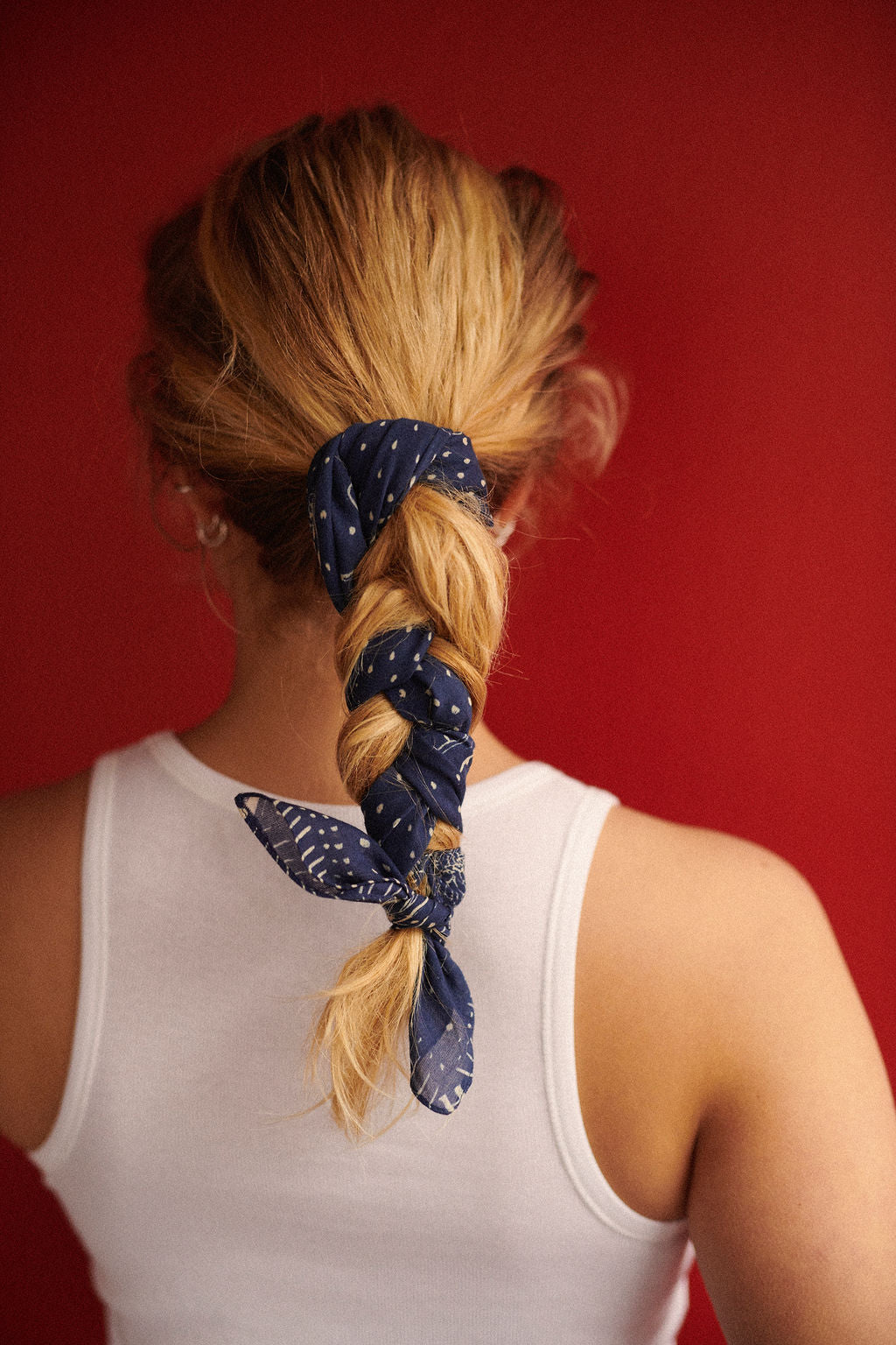 HABIBA STORIA BANDANA Bananas & Scarves INDIGO