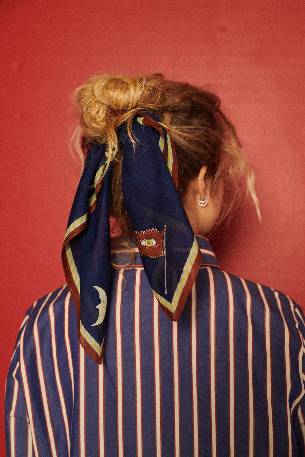 HABIBA TIGER BANDANA Bananas & Scarves INDIGO