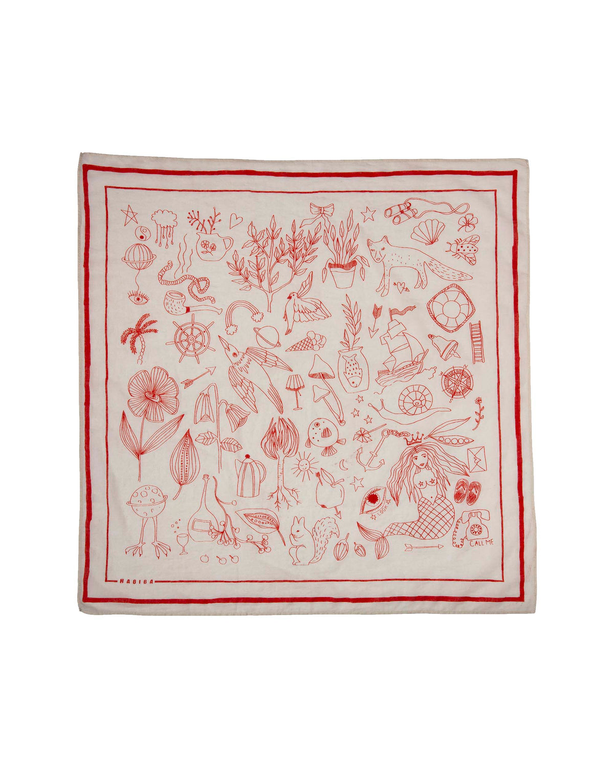 HABIBA VANESSA BANDANA Bananas & Scarves IVORY